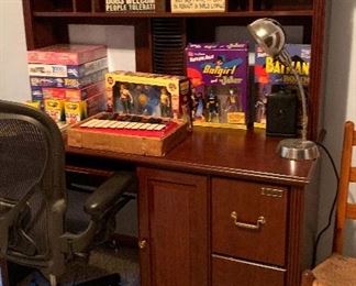 Puzzles, Desk and Chair