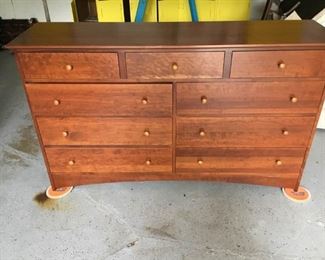 Cherry Wood Dresser Mirror