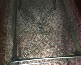 Glass Tables and Brass Lamps