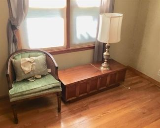 Lane Cedar Chest, Chair, and Lamp