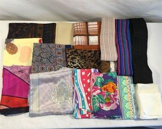Vtg Scarves & Belts Ferragamo Claiborne de la Renta w/ Silk 16 Pc https://ctbids.com/#!/description/share/227204