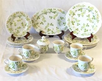 Vintage Nikko Ironstone, 4 Place Setting w/ Coffee Creamer, Sugar & Serving Platter (20Pcs) https://ctbids.com/#!/description/share/227185