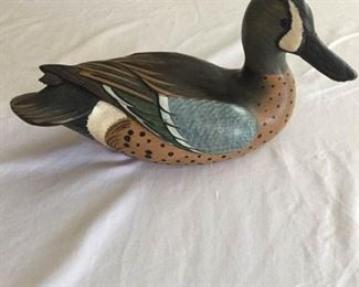 Ducks Unlimited American Teal Series Blue-Winged Teal Wood Decoy https://ctbids.com/#!/description/share/227193