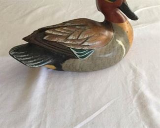 Ducks Unlimited American Teal Series Green-Winged Teal Wood Decoy https://ctbids.com/#!/description/share/227194
