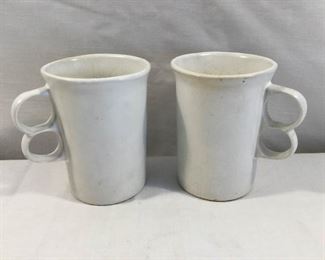 Bennington Potters Trigger Mugs 1340 Two Piece https://ctbids.com/#!/description/share/227198