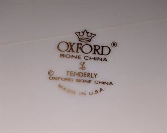 $50  Oxford bone china "Tenderly"