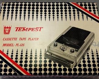 Vintage Tempest Tape Recorder in the Original Box