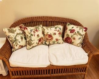 Beautiful wicker settee