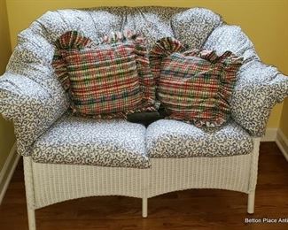 Henry Link Company Wicker Loveseat