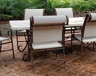 Outdoor Table with 6 chairs