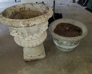 Cement urns