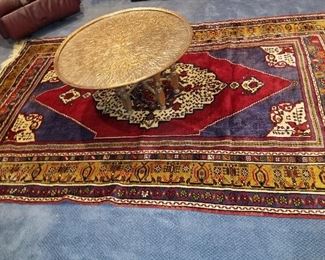 Persian Rugs, copper table 