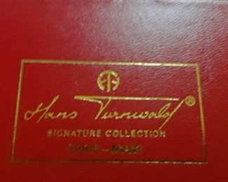 Hans Turnwald lucite flower/butterfly napkin rings – signed