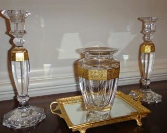 Moser Glass, "Splendid Gold" 