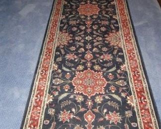 Hand Knotted hall runner, appox 8ft long 
