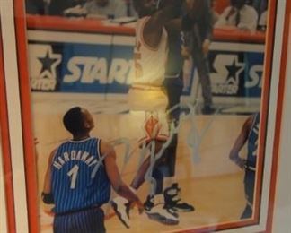 Micheal Jordan framed photograph 
