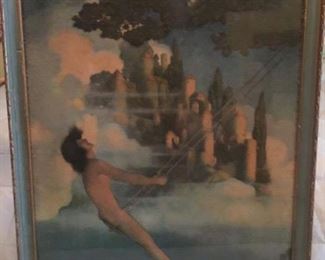 Gary: Vintage art prints including Maxfield Parrish