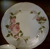 Rose Pattern China serve for 8 KORONA Made in Poland
