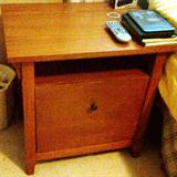 Fax-copier stand with file drawer