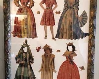 Vintage Bob Hope, Dorothy Lamour, Bette Davis and Carmen Miranda Paper Dolls..