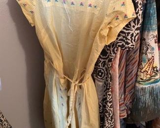 Antique, Victorian, Vintage and Mid Century Clothing pieces..
