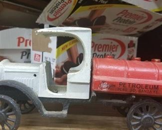 Antique Metal Petroleum Company Truck