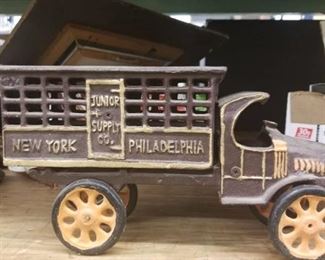 Antique Metal Junior Supply Company Truck