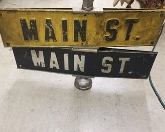 Antique Metal Double Sided Street Sign