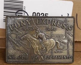 Assorted Belt Buckles, Bowie Knife Decor