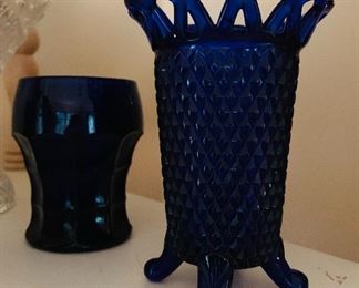 Blue Glass Vases