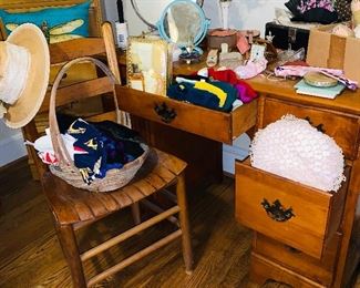 Desk, Ladder Back Chair, Décor, Accessories