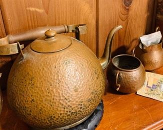 Copper, Hammered Kettle