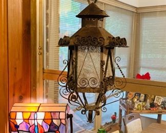 Lantern, Stained Glass Lamp