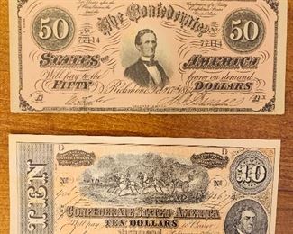 Confederate Bank Notes