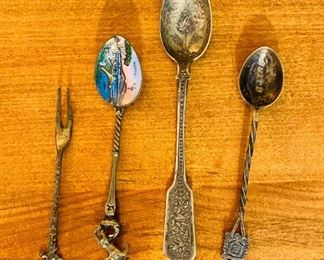 Collectible Spoons, Stainless and Sterling