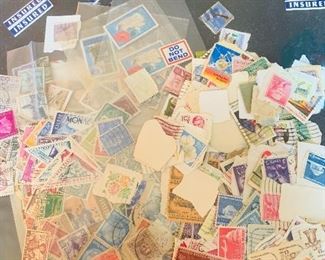 Various Stamps, Foreign Stamps, Stamp Collage