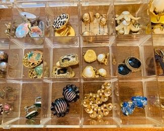 Multiple sets, Costume Earrings, Clips, some of many