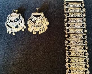 Sterling Jewlery, Earrings, Bracelets