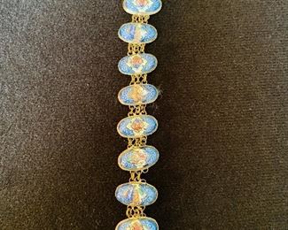 Embossed Bracelets Set in Sterling