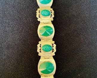 Bakelite and Sterling Bracelets