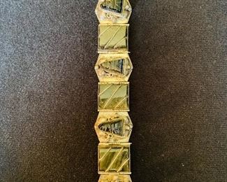 Sterling and Bakelite Bracelet