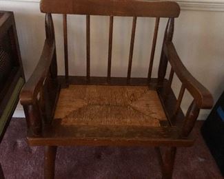 antique rattan-butt chair (I'm only allowed to use the word "ass" once per sale posting)