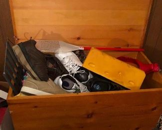 Cedar chest of shoes