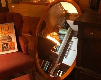 oval mirror definitely not reflecting ghosts of any kind