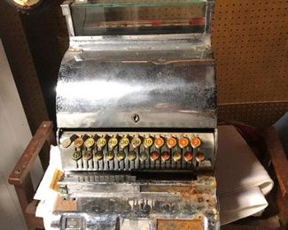 Old timey antique cash register nickel and bronze! I want this to be our regular register!