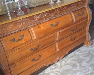 Small buffet in excellent condition...by Fairmont Designs featuring seven drawers 