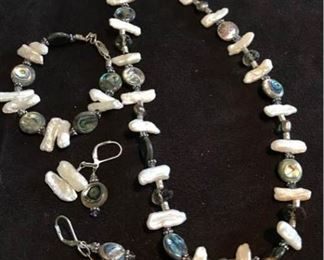 Mother of Pearl  Sterling 