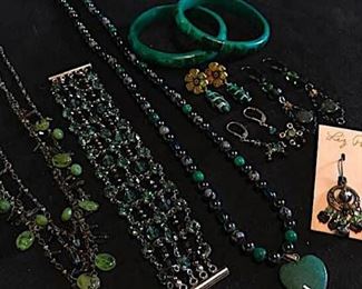 Swarovski Malachite Hematite