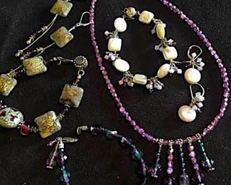 Stone, MOP, Sterling Beadwork