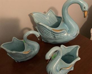 Ceramic Swans